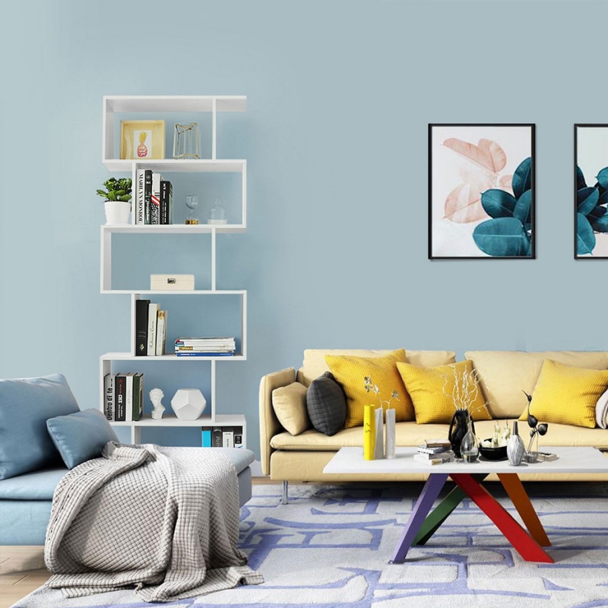 Regal za knjige LIVARO, bela