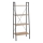 Regal za knjige NARVIK 148x60 cm crni/hrast sonoma