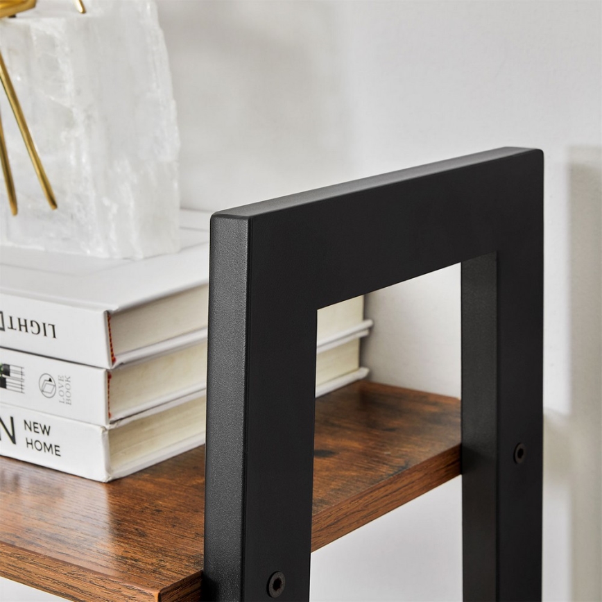 Regal za knjige NAVARO braon/crna