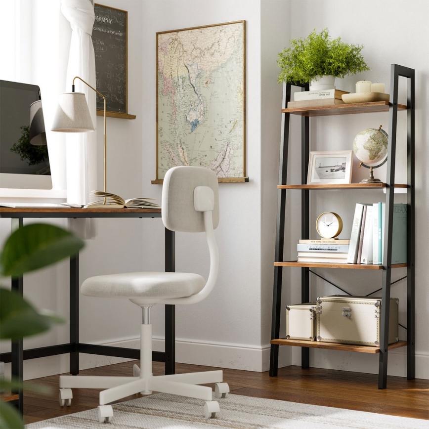 Regal za knjige NAVARO braon/crna