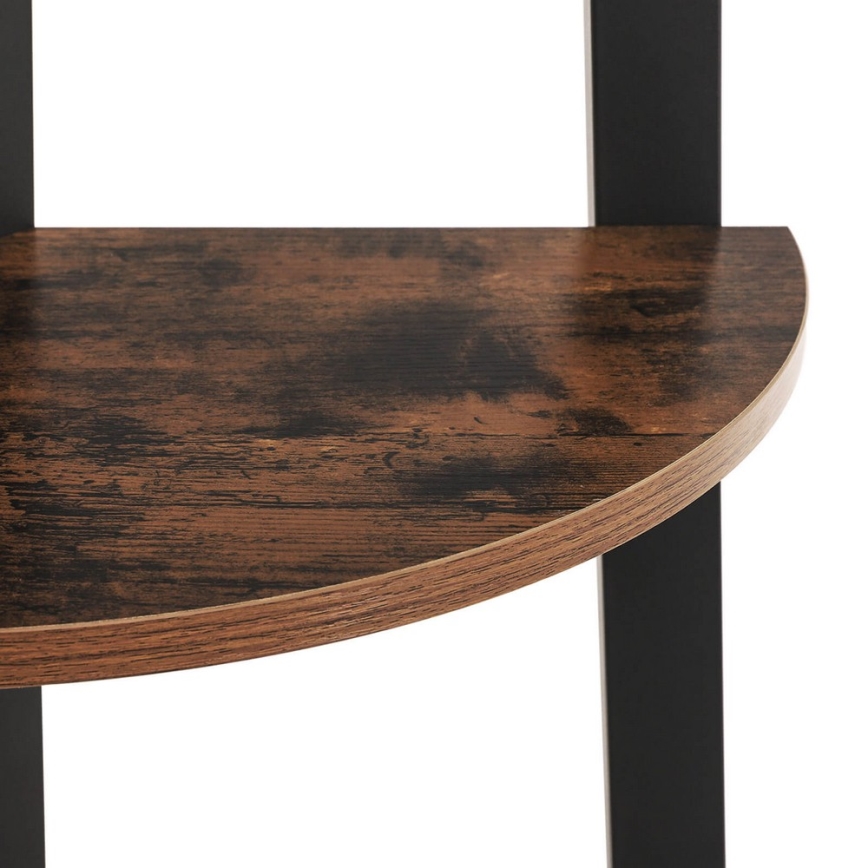 Regal za knjige NAVARO braon/crna