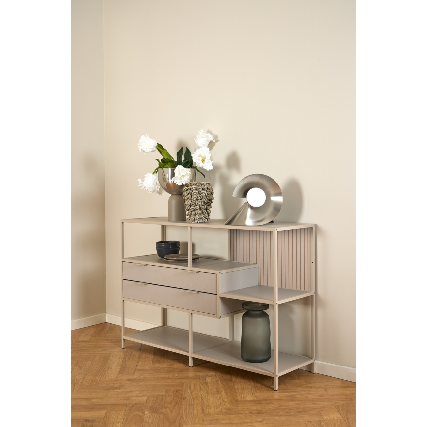 Regal za knjige SARON 114x78 cm siva