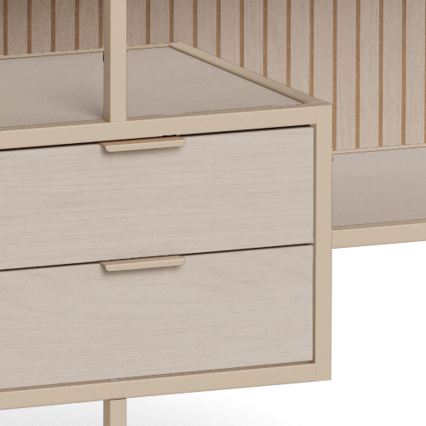 Regal za knjige SARON 114x78 cm siva