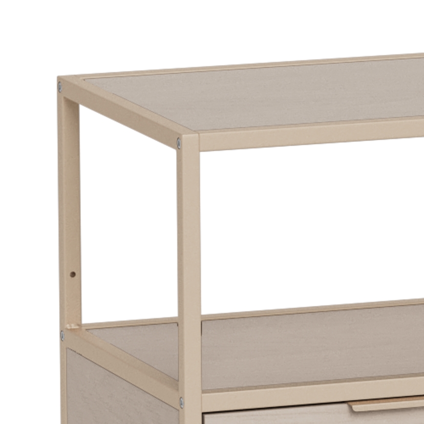 Regal za knjige SARON 114x78 cm siva