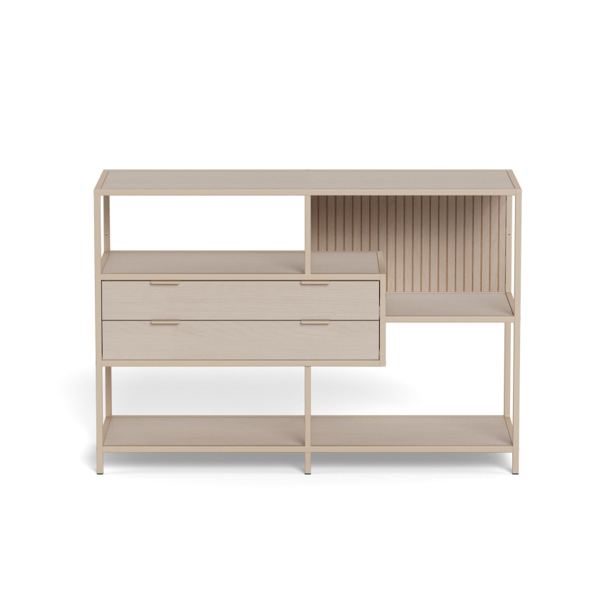 Regal za knjige SARON 114x78 cm siva