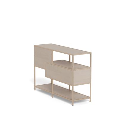 Regal za knjige SARON 114x78 cm siva