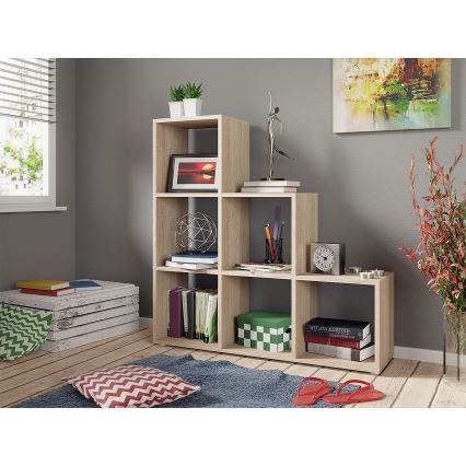 Regal za knjige TRIO 108x105 cm, hrast sonoma