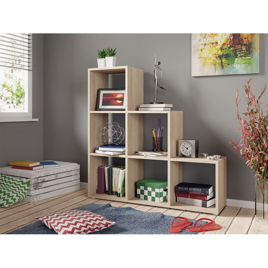 Regal za knjige TRIO 108x105 cm, hrast sonoma