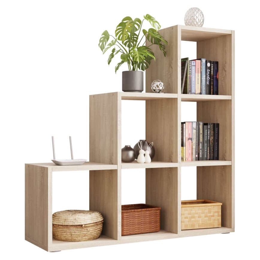 Regal za knjige TRIO 108x105 cm, hrast sonoma