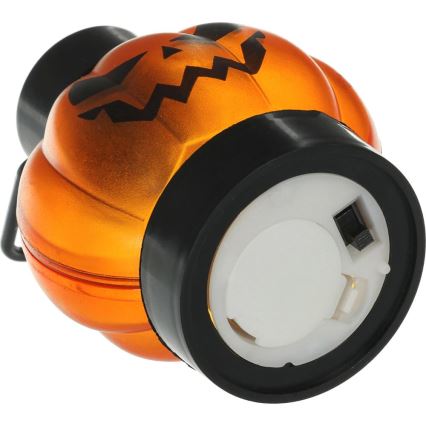 Komplet 6x LED dekoracija HALLOWEEN LED/1xCR2032/topla bela bundeva
