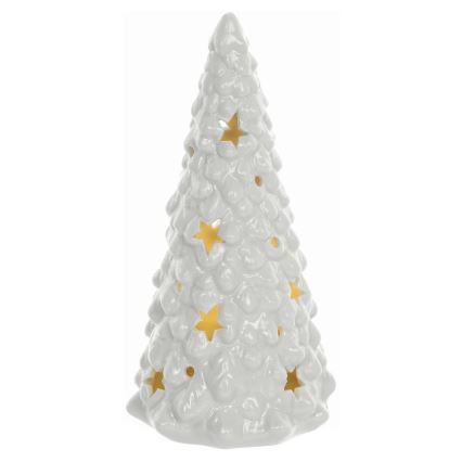LED božićna porcelanska dekoracija LED/3xLR44 jelka