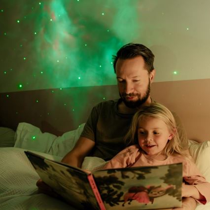 Retlux - LED dečiji projektor 230V astronaut 23,3 cm + daljinski upravljač