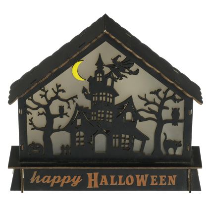 LED dekoracija HALLOWEEN LED/2xAA/višebojno ukleta kuća