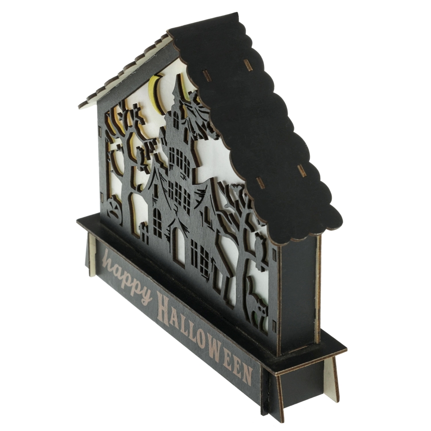 LED dekoracija HALLOWEEN LED/2xAA/višebojno ukleta kuća