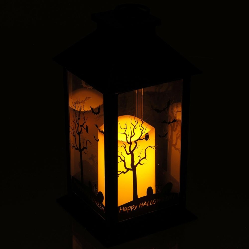 LED dekoracija HALLOWEEN LED/3xAAA/topla bela fenjer