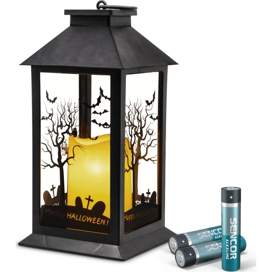 LED dekoracija HALLOWEEN LED/3xAAA/topla bela fenjer