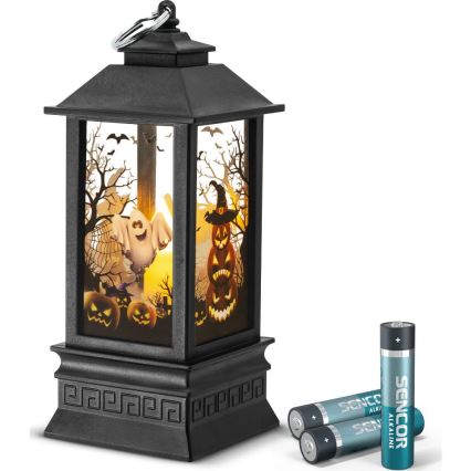 LED dekoracija HALLOWEEN LED/3xAAA/topla bela lanterna sa bundevama