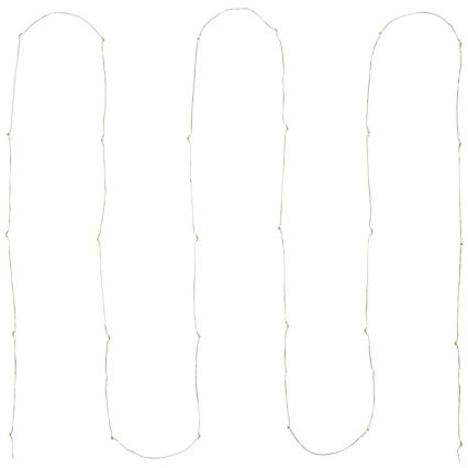 LED  lanac 30xLED/2xAA 3,3m višebojni