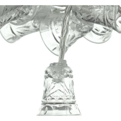 LED lanac 20xLED/3xAA/topla bela 2,2m zvončići
