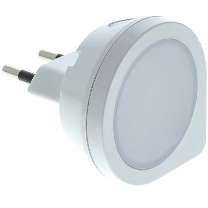 LED Orijentaciono svetlo sa senzorom za utičnicu LED/0,4W/230V 3000K bela