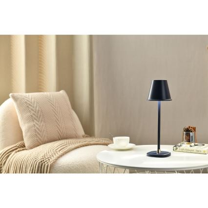 Punjiva prigušiva LED stona lampa, 3W, 1800 mAh — tamnoplava