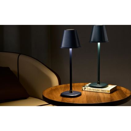 Punjiva prigušiva LED stona lampa, 3W, 1800 mAh — tamnoplava