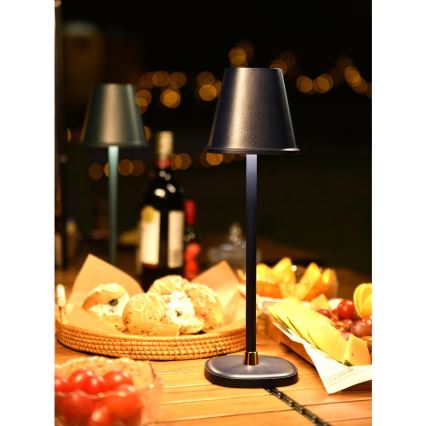 Punjiva prigušiva LED stona lampa, 3W, 1800 mAh — tamnoplava