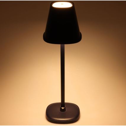 Punjiva prigušiva LED stona lampa, 3W, 1800 mAh — tamnoplava