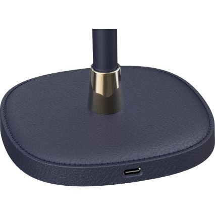 Punjiva prigušiva LED stona lampa, 3W, 1800 mAh — tamnoplava