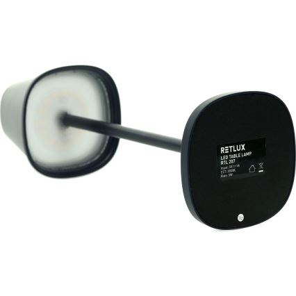 Punjiva prigušiva LED stona lampa, 3W, 1800 mAh — tamnoplava