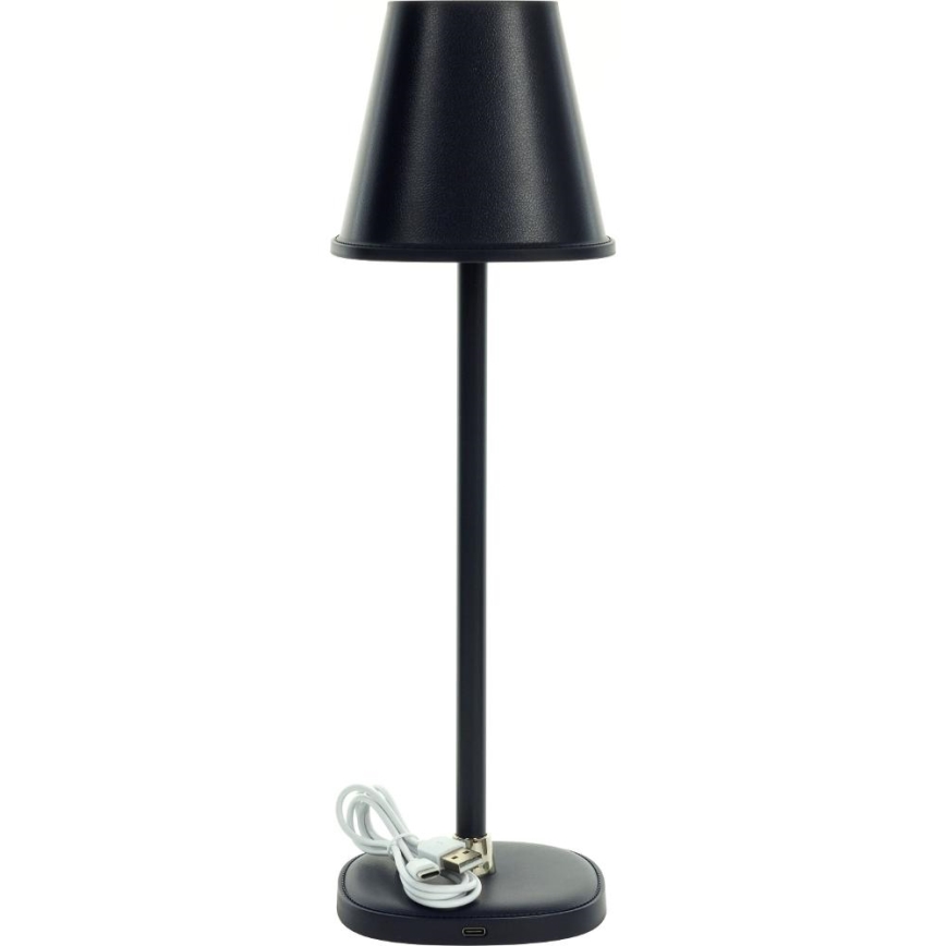 Punjiva prigušiva LED stona lampa, 3W, 1800 mAh — tamnoplava