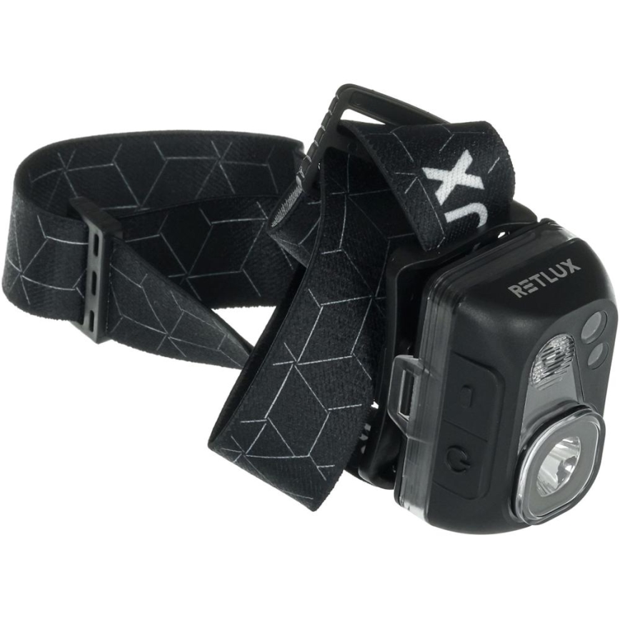 Punjiva LED čelovka LED/3W/1200 mAh IP67 crna