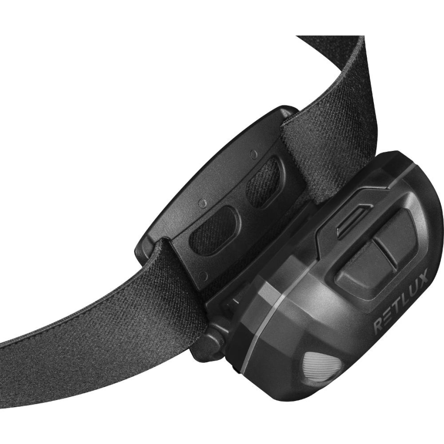 LED punjiva čelna lampa LED/3W/1200 mAh IP44 crna