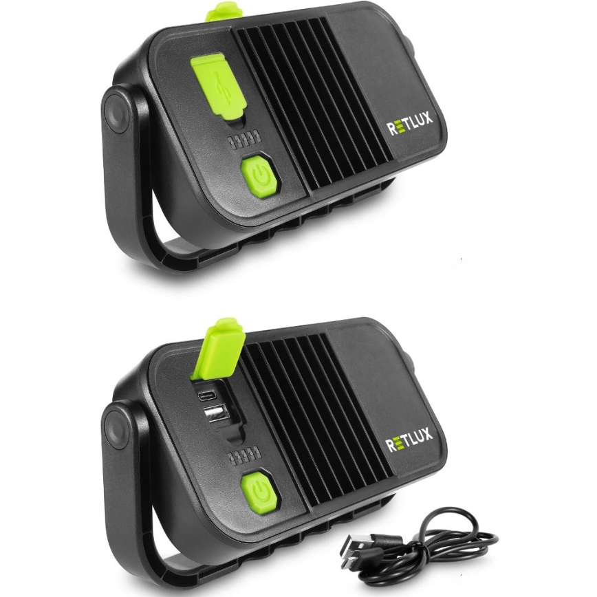 LED radna lampa sa funkcijom powerbanke LED/4400 mAh IP44 žuta/crna