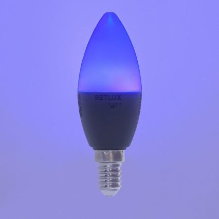 LED RGBW prigušiva sijalica C37 E14/4,5W/230V 2700-6500K Wi-Fi Tuya