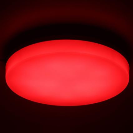 LED RGBW prigušiva plafonska lampa za kupatilo LED/20W/230V Wi-Fi IP44 bela