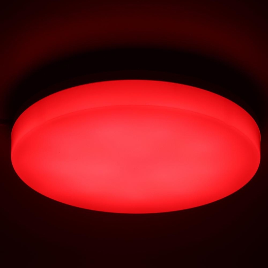 LED RGBW prigušiva plafonska lampa za kupatilo LED/20W/230V Wi-Fi IP44 bela