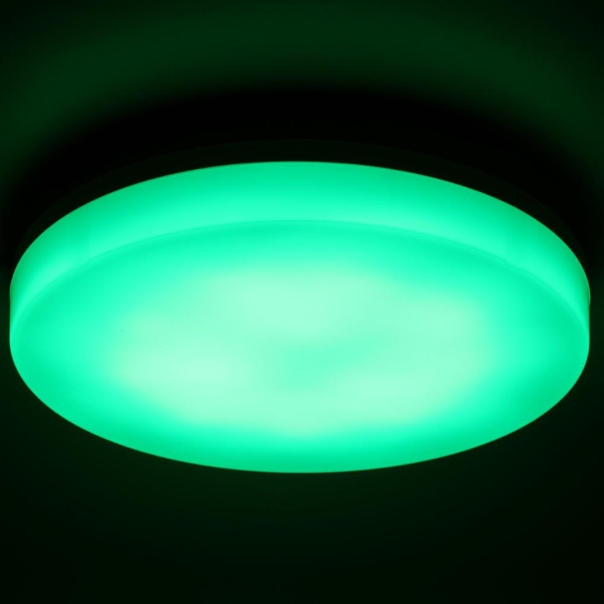 LED RGBW prigušiva plafonska lampa za kupatilo LED/20W/230V Wi-Fi IP44 bela