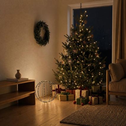 LED spoljna božićna dekoracija LED/2,1W/230V Ø 40 cm IP44 topla bela