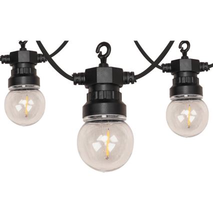 LED spoljna dekorativna girlanda GIRLANDA G45 10xE27/230V 8m IP44 topla bela