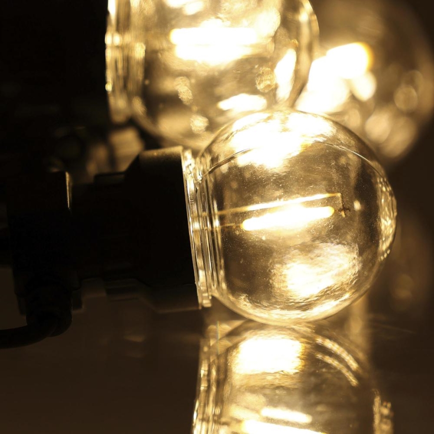 LED spoljna dekorativna girlanda GIRLANDA G45 10xE27/230V 8m IP44 topla bela