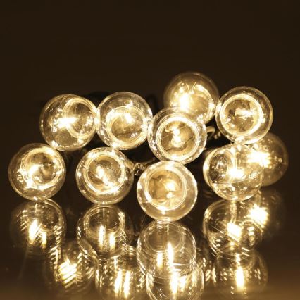 LED spoljna dekorativna girlanda GIRLANDA G45 10xE27/230V 8m IP44 topla bela