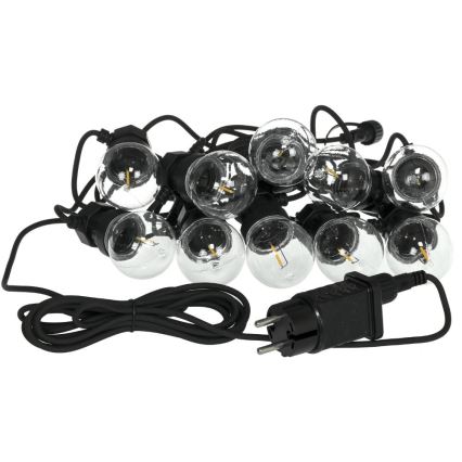 LED spoljna dekorativna girlanda GIRLANDA G45 10xE27/230V 8m IP44 topla bela