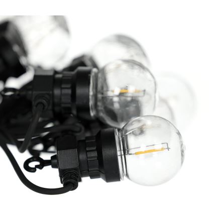 LED spoljna dekorativna girlanda GIRLANDA G45 10xE27/230V 8m IP44 topla bela