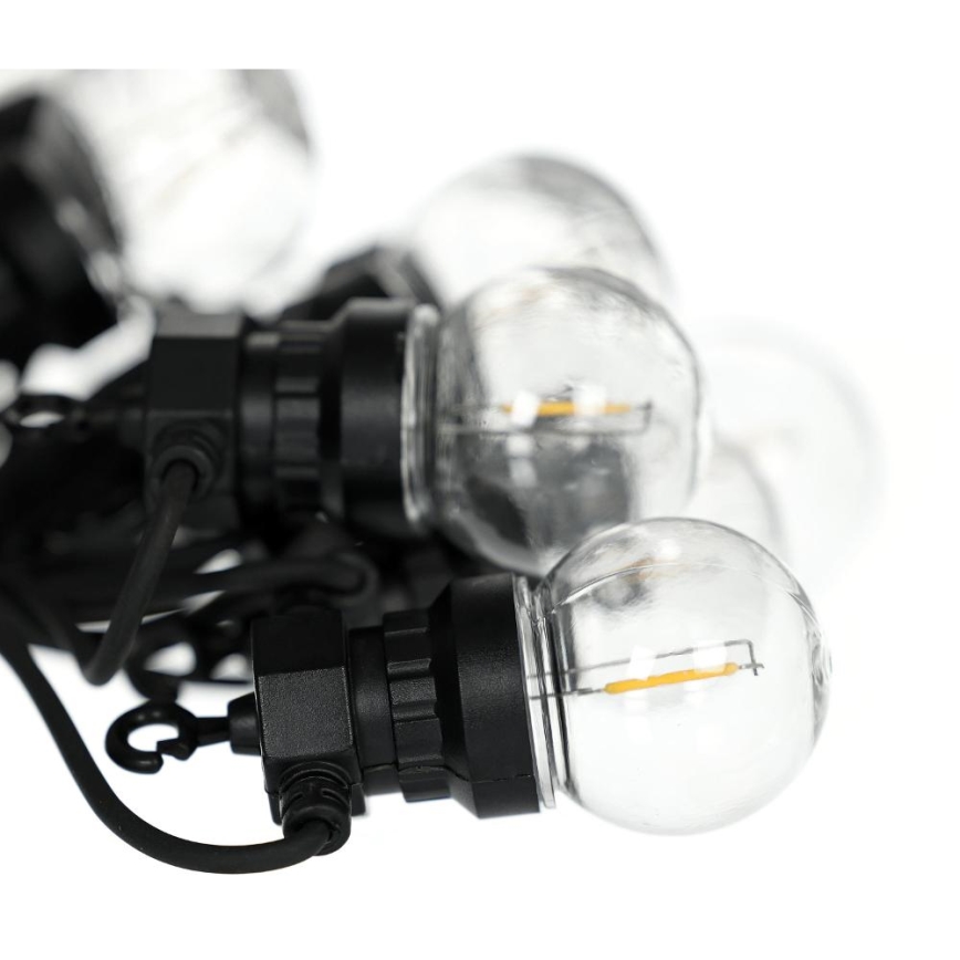 LED spoljna dekorativna girlanda GIRLANDA G45 10xE27/230V 8m IP44 topla bela