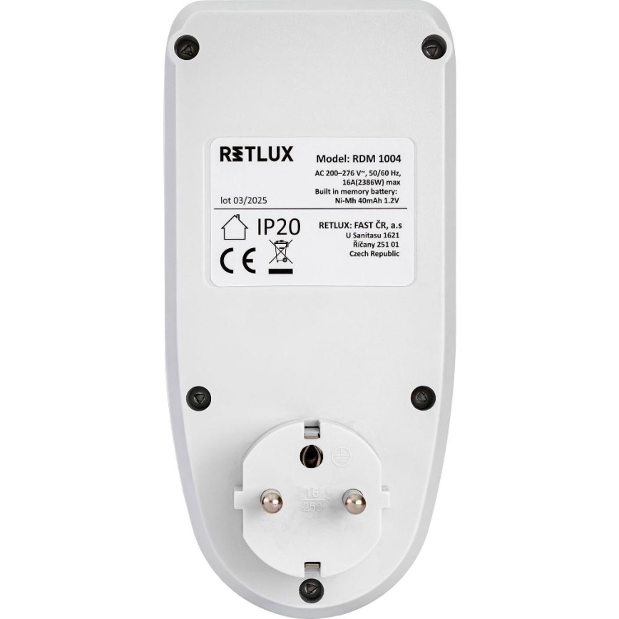 Merač potrošnje električne energije 3680W/230V