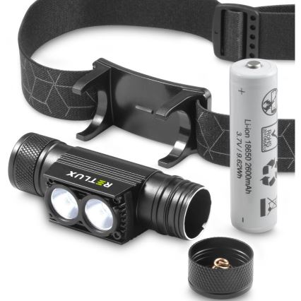 LED prigušiva punjiva aluminijumska čeona lampa LED/2600 mAh IP65