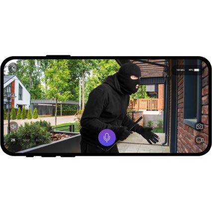 Video zvono sa senzorom pokreta, 5 MP (1440p), baterija 5200 mAh, Wi‑Fi, IP65, antracit
