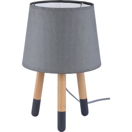 Rezervni abažur za stonu lampu LAMA E27, prečnika 15 cm, sive boje