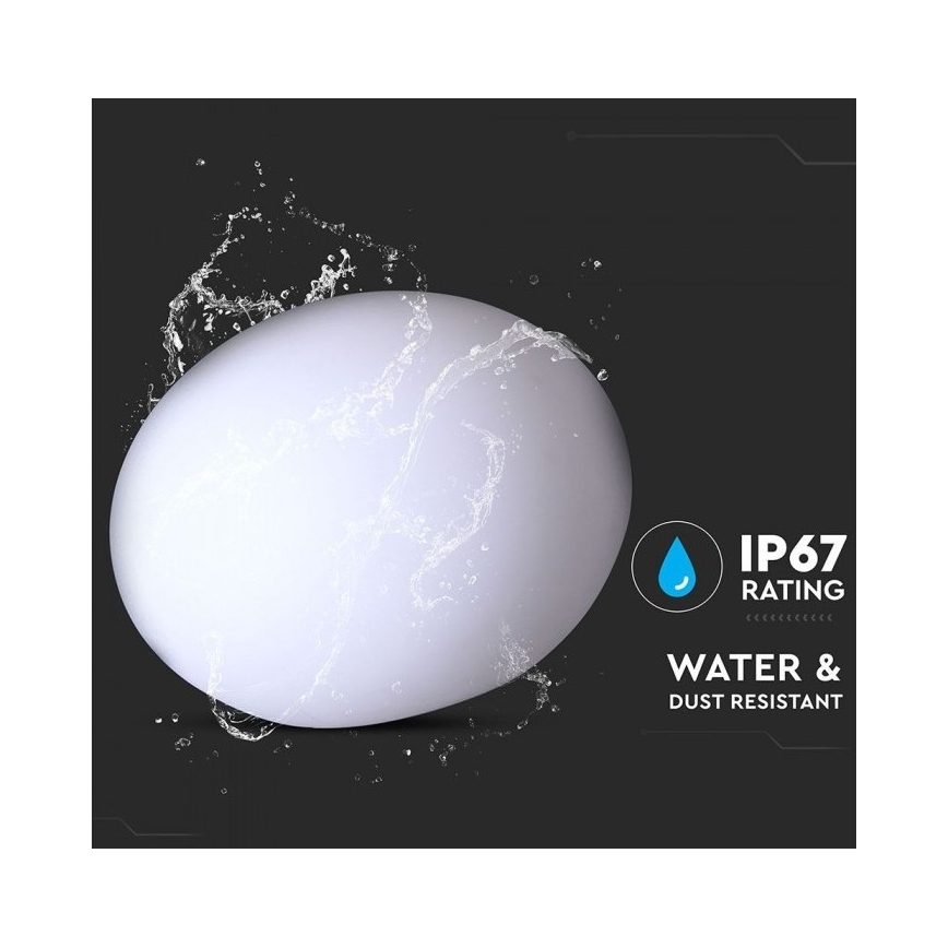 RGB LED prigušiva spoljašnja lampa LED/1W/5V 1000 mAh 20cm IP67 + daljinski upravljač